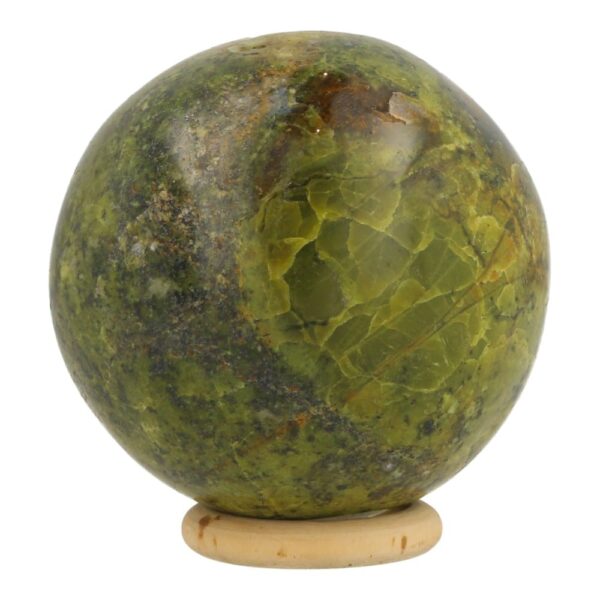 Groene opaal bol van 73mm met fraaie kleur