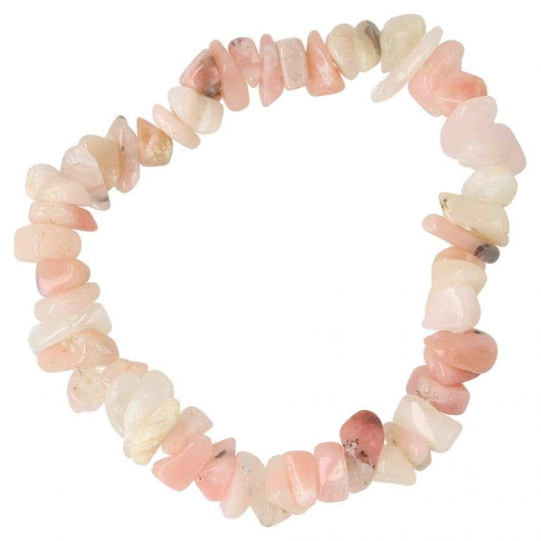 Roze opaal armband split uit het Andes gebergte in Zuid Amerika