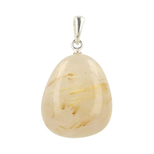 Rutielkwarts hanger met zilveren oogje