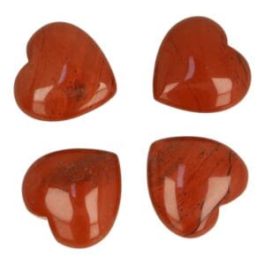 Leuk rode jaspis hartje van 2,5cm breed