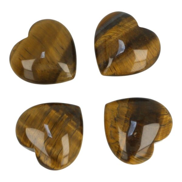 Fraaie tijgeroog hartjes van 2,5cm breed