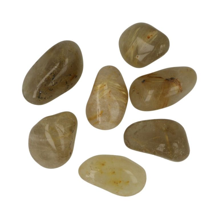 Rutielkwarts trommelsteen van 3,5 cm