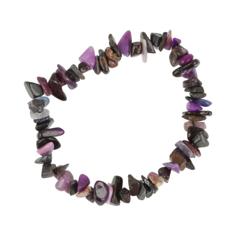 Sugiliet armband split aan rekbaar koord