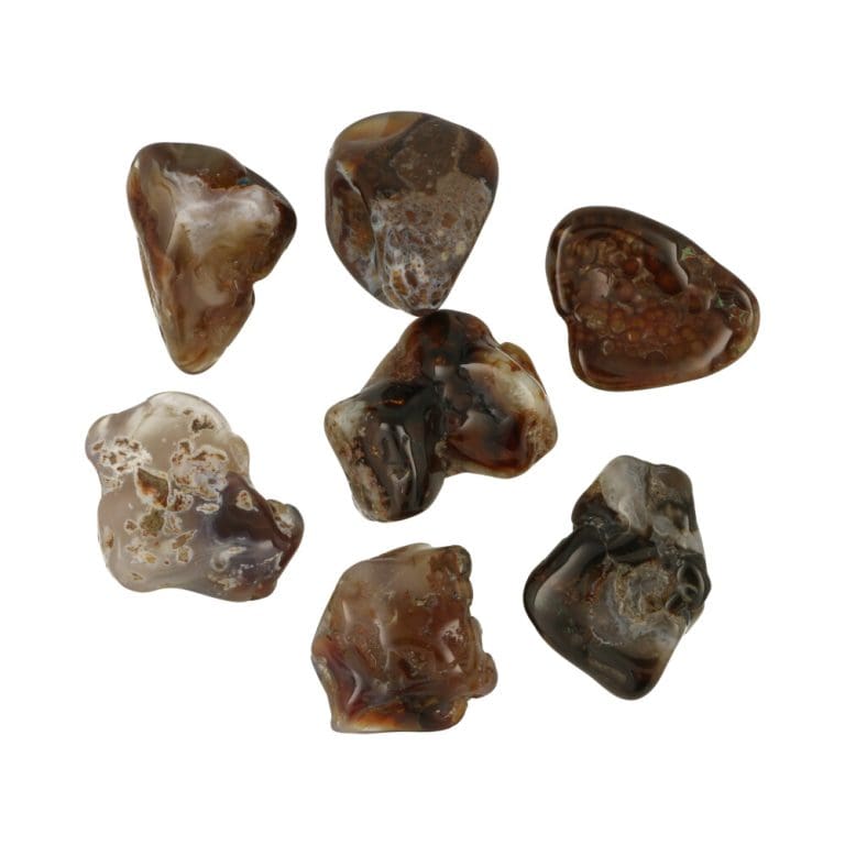 Vuuragaat trommelsteen groot van ca 3cm