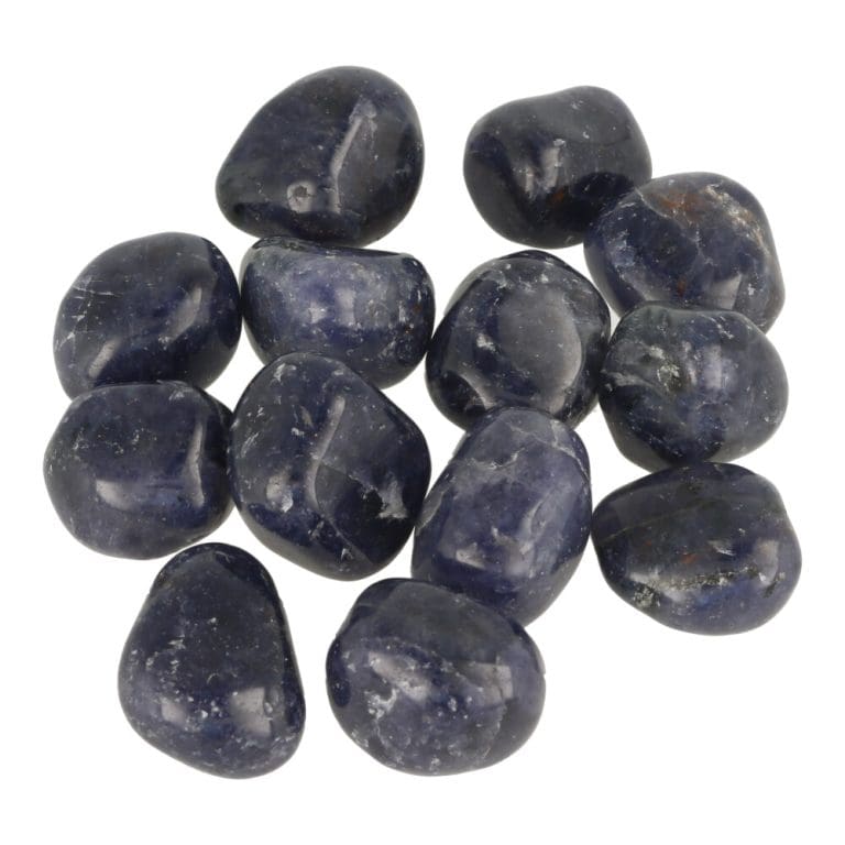 Ioliet trommelsteen van 2-2,5cm uit India