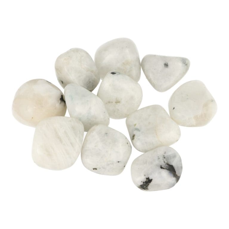 Witte maansteen trommelsteen uit India