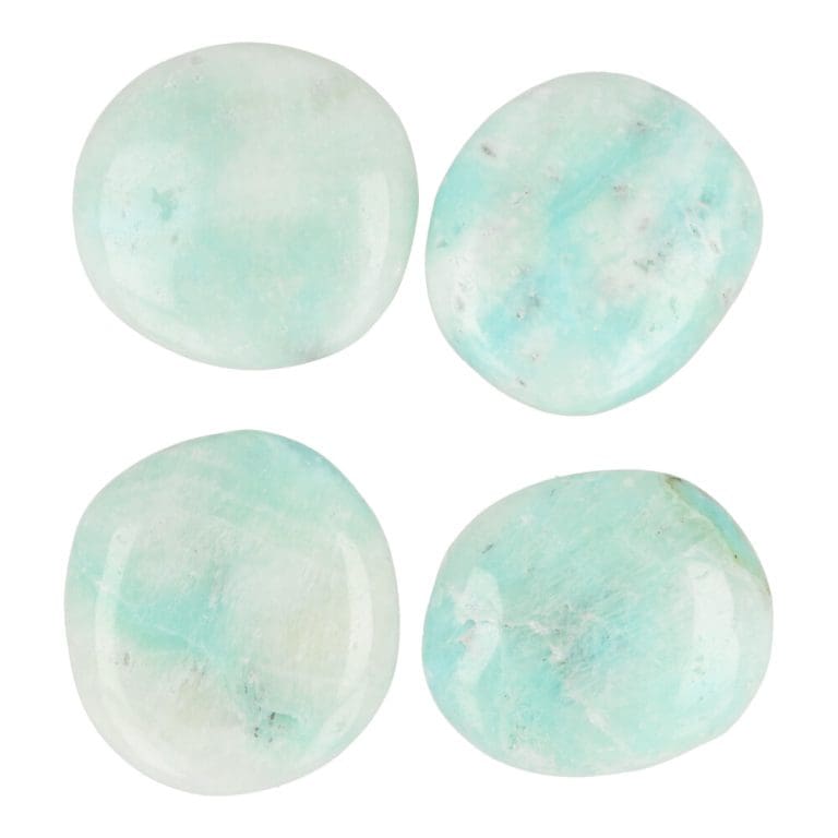 Blauwe aragoniet amulet van 4cm