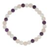 Gouden driehoek armband met 6mm kralen