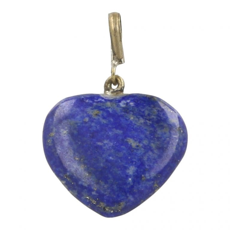 Lapis lazuli hartje hanger met oogje