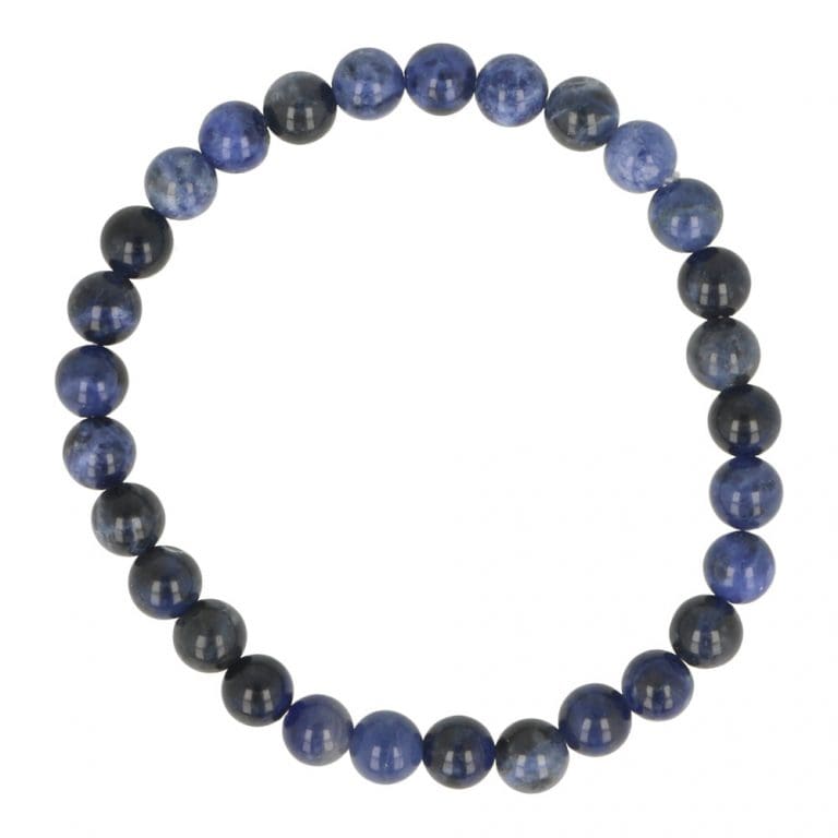 Sodaliet armband met 6mm kralen