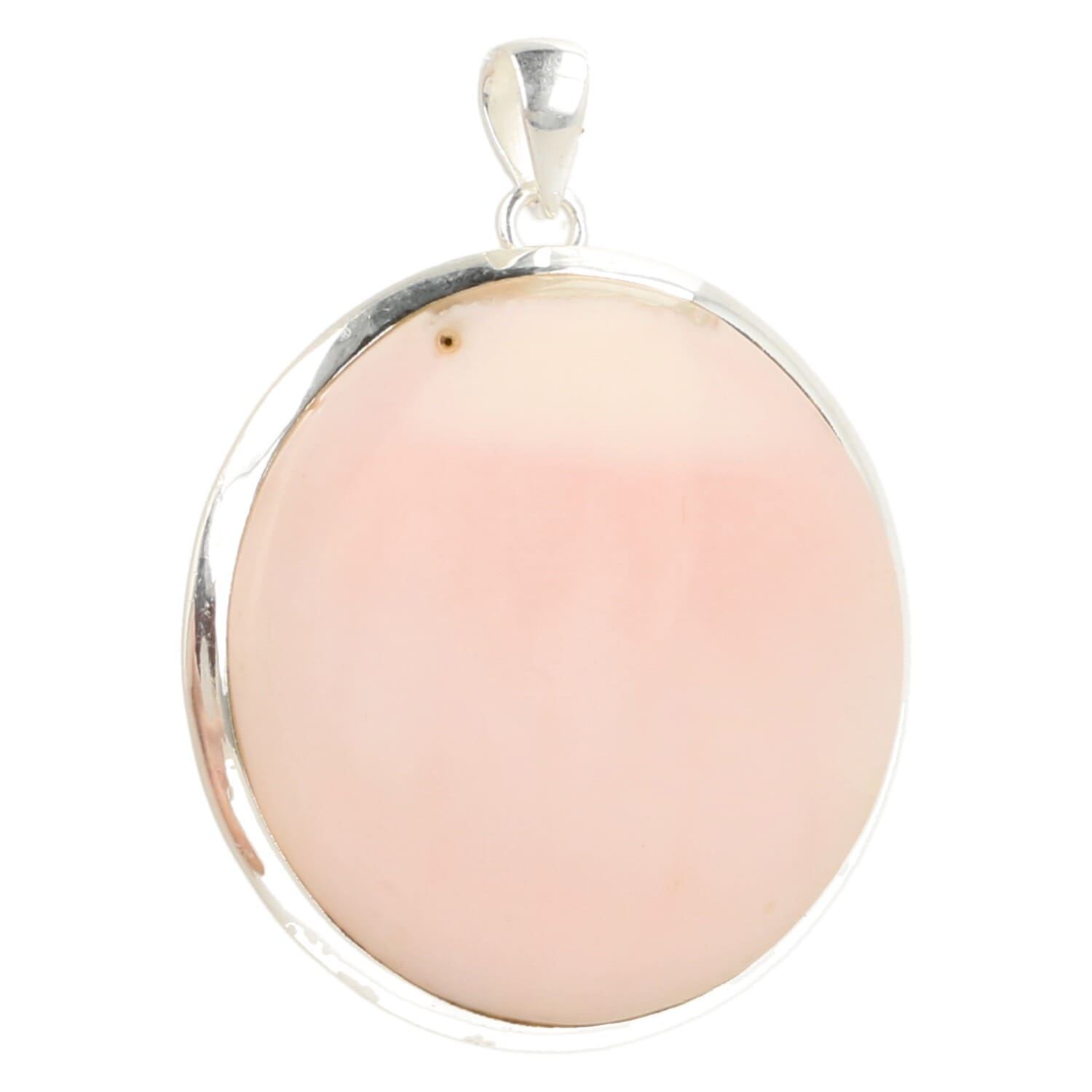 Roze opaal hanger in zilver 'RO2'