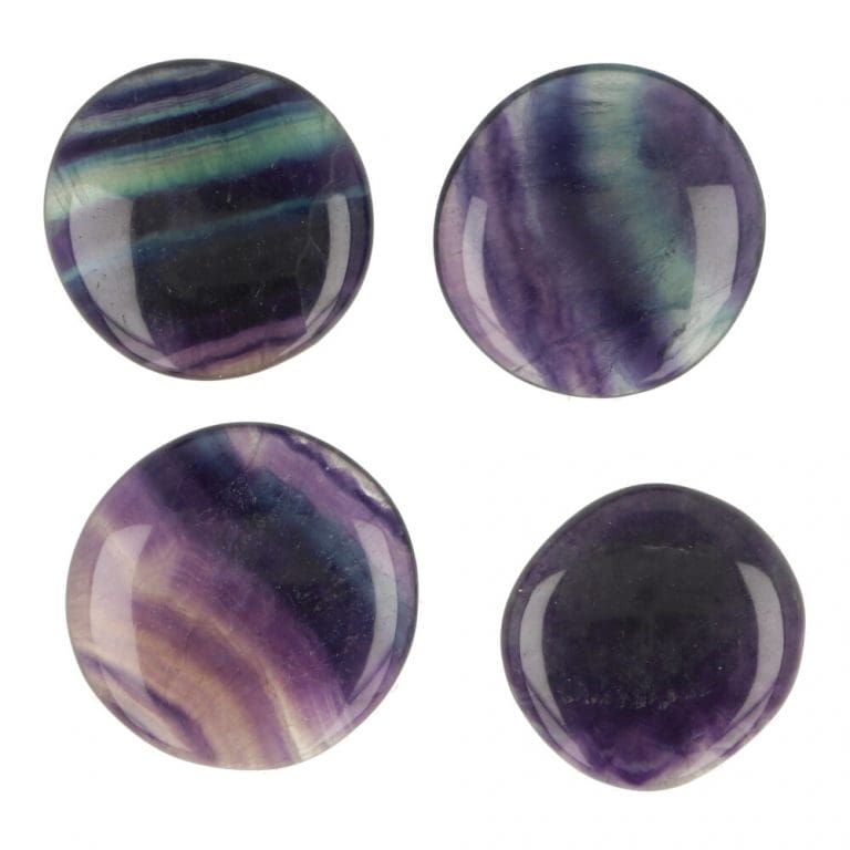 regenboog fluoriet amulet van 4cm