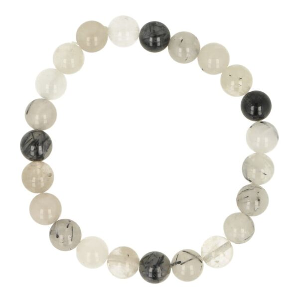 Toermalijnkwarts armband met 8mm kralen