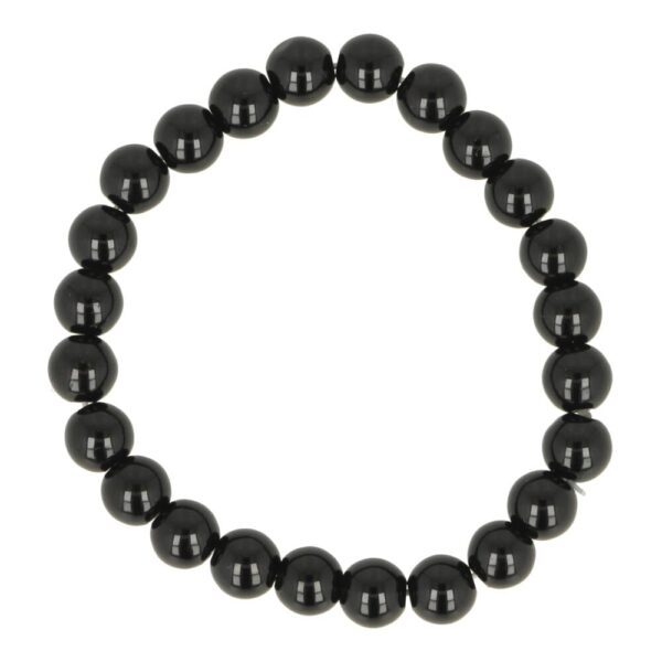 Zwarte toermalijn armband met 8mm kralen