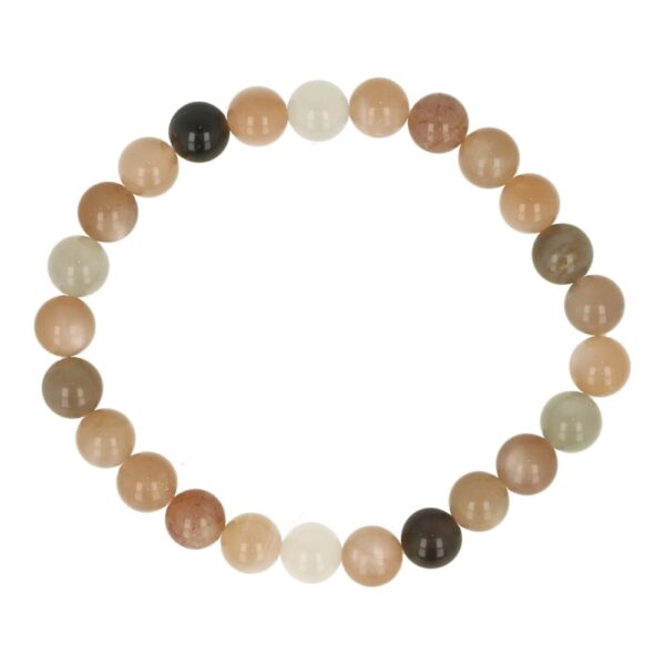 Maansteen herenarmband 8mm 19cm