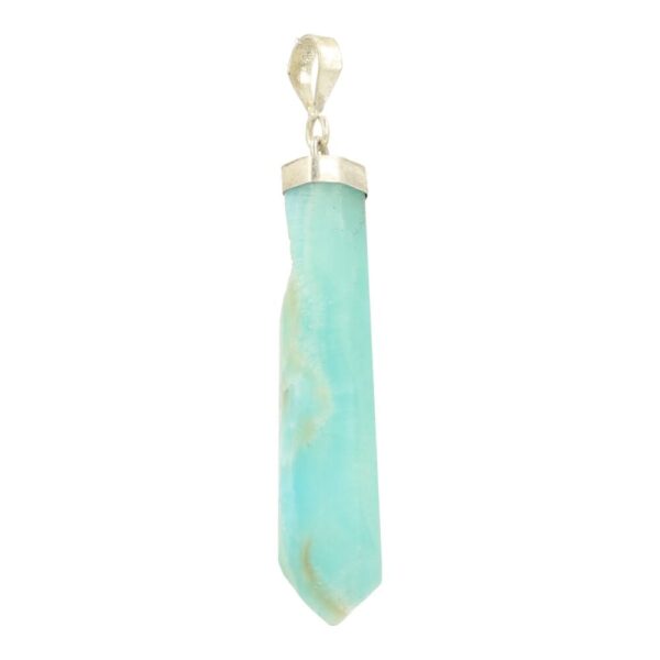 Carribean blue calciet hanger van 4-5cm lang