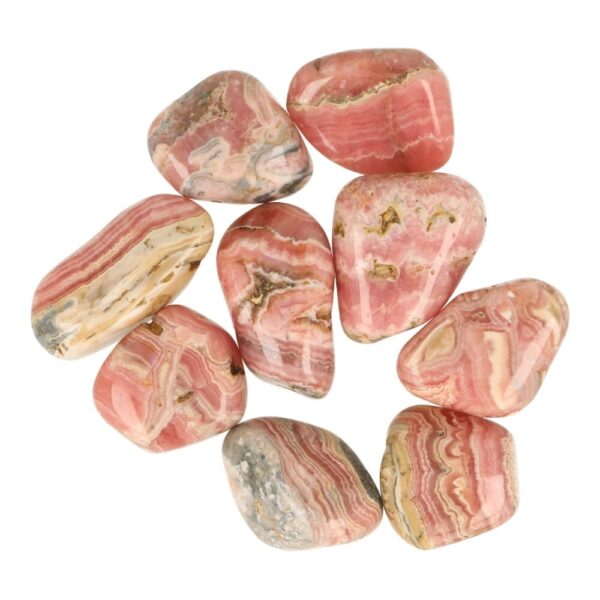Rhodochrosiet trommelsteen van 3-4cm