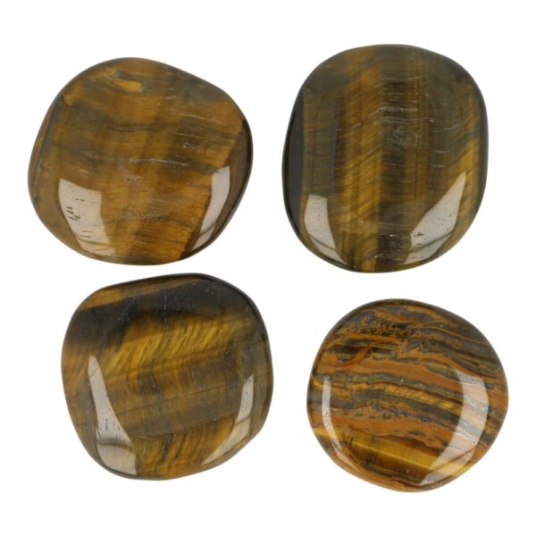 Tijgeroog amulet groot van circa 4cm