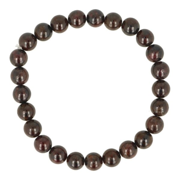 Granaat armband met kralen van 8mm