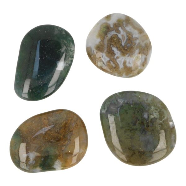 Mosagaat amulet van 4cm lang