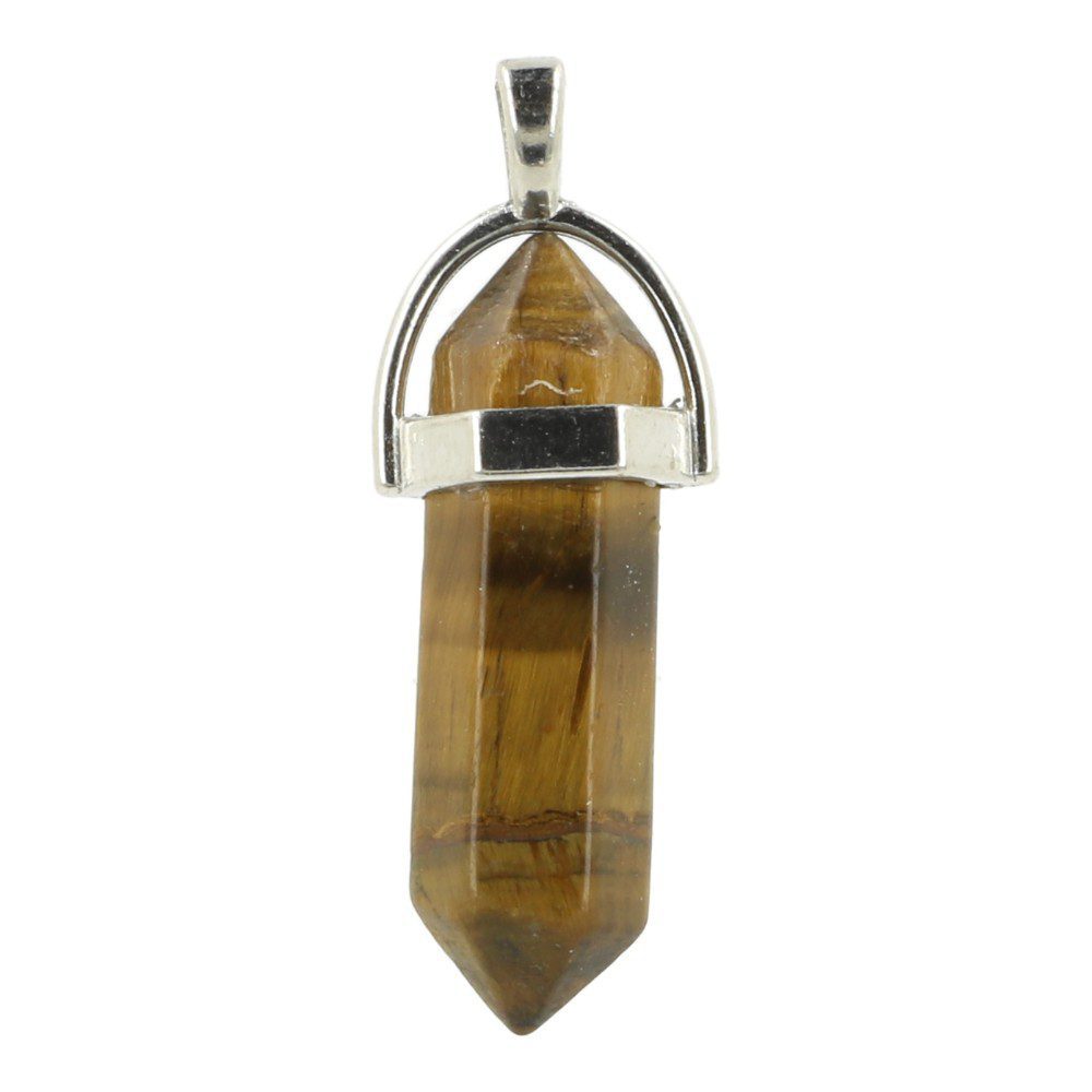 Tijgeroog punt hanger