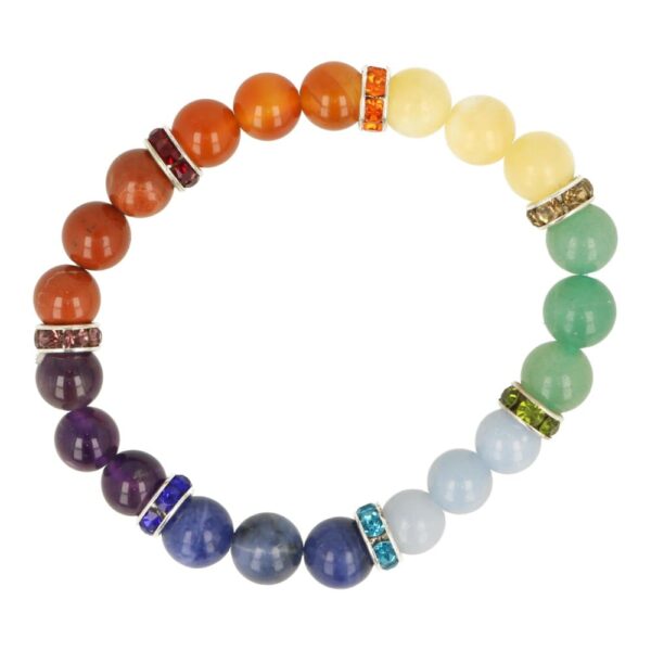 Chakra armband met kralen van 8mm