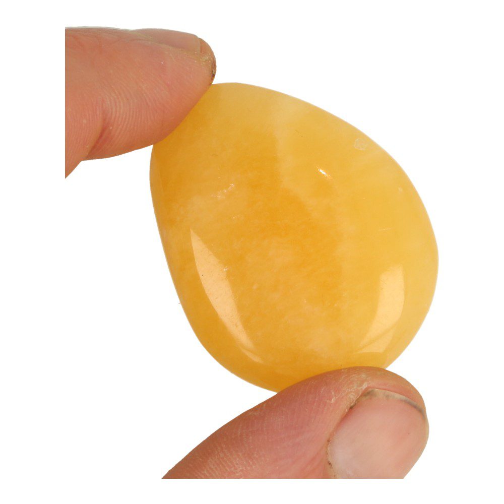 Levensvreugde cadeauset van Blije Boeddha met oranje calciet amulet