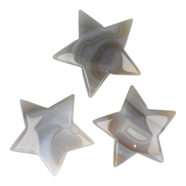 Leuke agaat sterren van ongeveer 5,5cm breedte