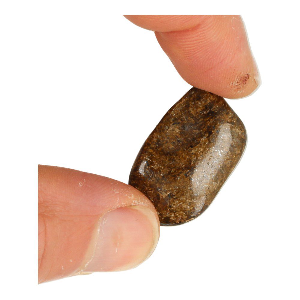 Bronziet trommelstenen van 2,5-3cm - detail