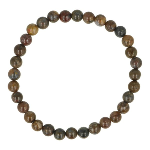 pietersiet armband met kralen van 6mm en lengte van ongeveer 17cm