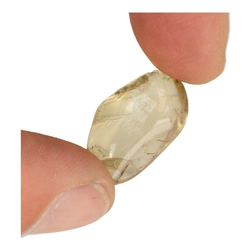 Gouden labradoriet trommelsteen van 1,5-2cm lang - voorbeeld 1