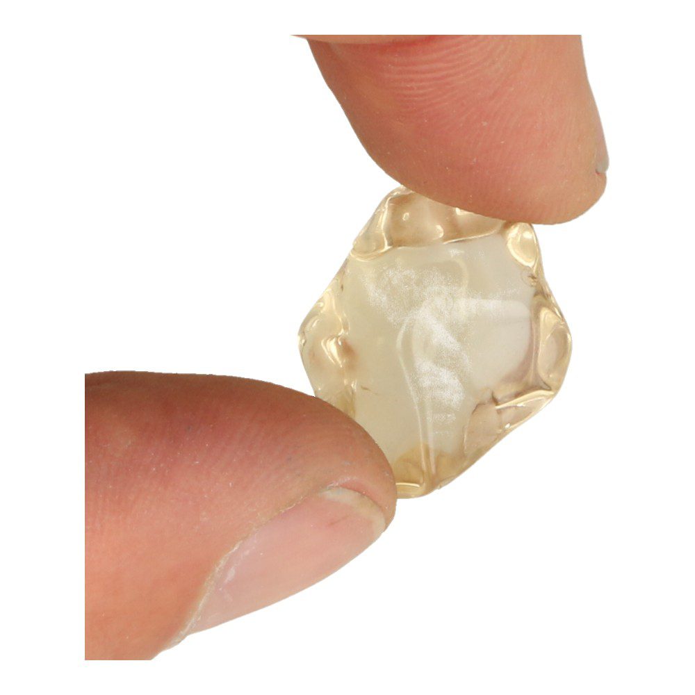 Gouden labradoriet trommelsteen van 1,5-2cm lang - voorbeeld 2