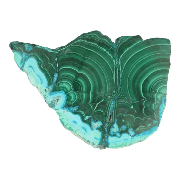 Fraaie bergkristal met chrysocolla schrijf van 12,5cm lang uit Congo 'nr4'
