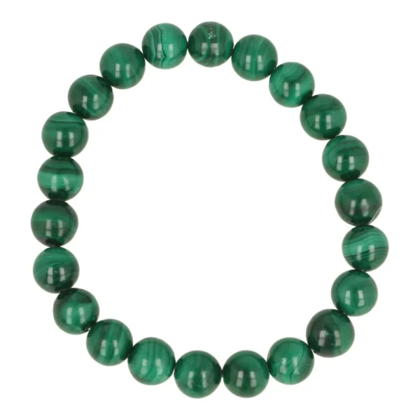 Malachiet herenarmband met kralen van 10mm