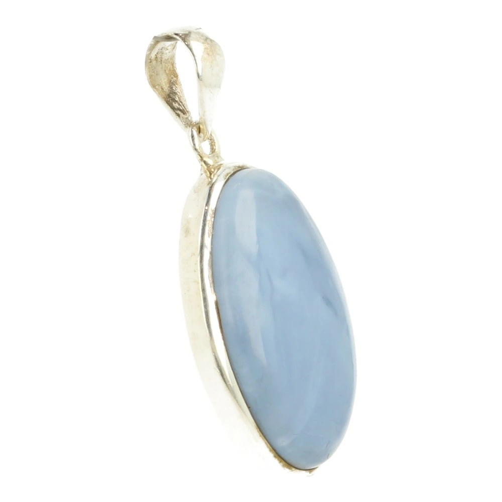 Blauwe opaal hanger in zilver 'nr3'
