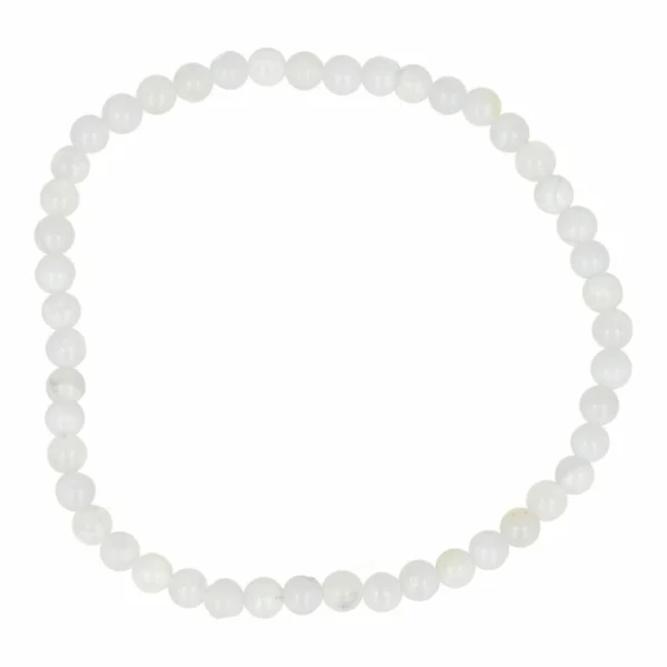 Blauwe chalcedoon armband 4mm