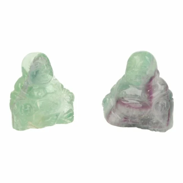 Leuke fluoriet boeddha van 4cm hoog