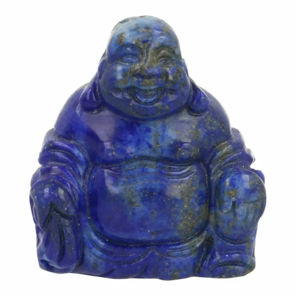 Blauwe lapis lazuli boeddha van 4,5cm hoog
