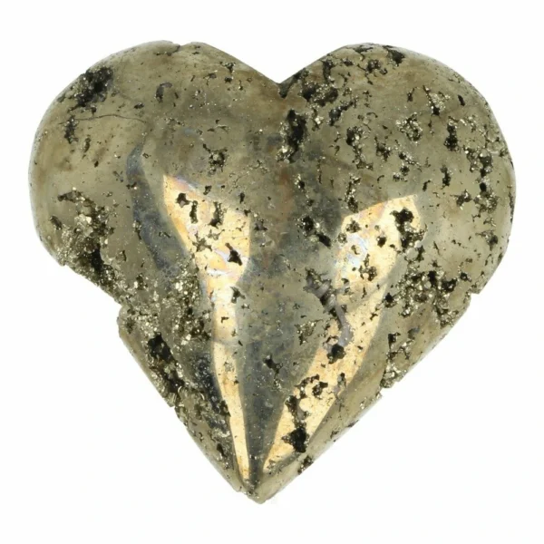 Fraai pyriet hart nr4 van circa 6cm breed