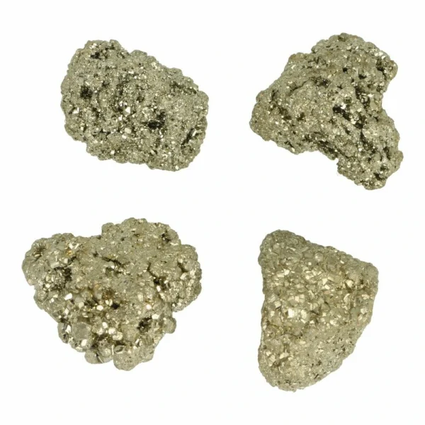 Fraaie pyriet stukjes ruw van 3-5cm uit Peru