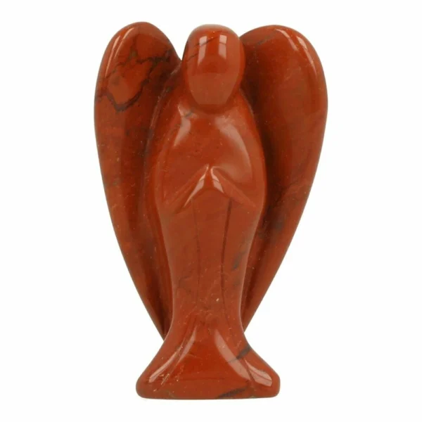 Rode jaspis engel van 7,5cm hoog
