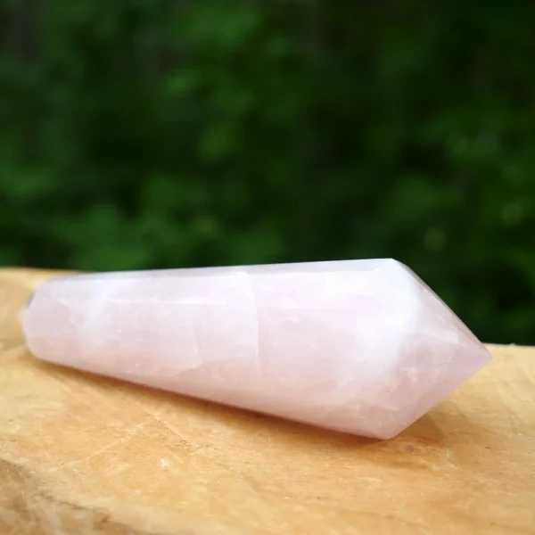 Fraai rozenkwarts phi-kristal of Vogelkristal nr3