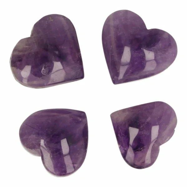 Fraai amethist hart van 4-5cm breed
