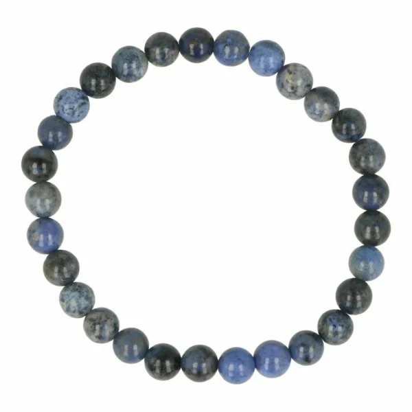Dumortieriet armband met kralen van 6mm