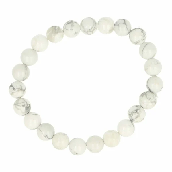 Howliet armband met kralen van 8mm