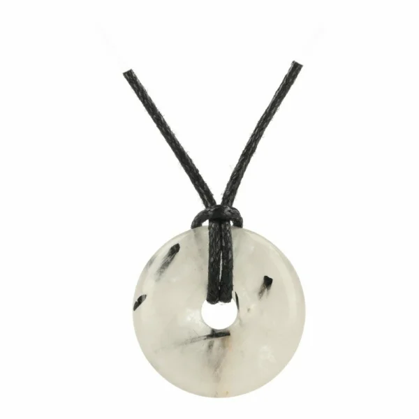 Toermalijnkwarts donut hanger