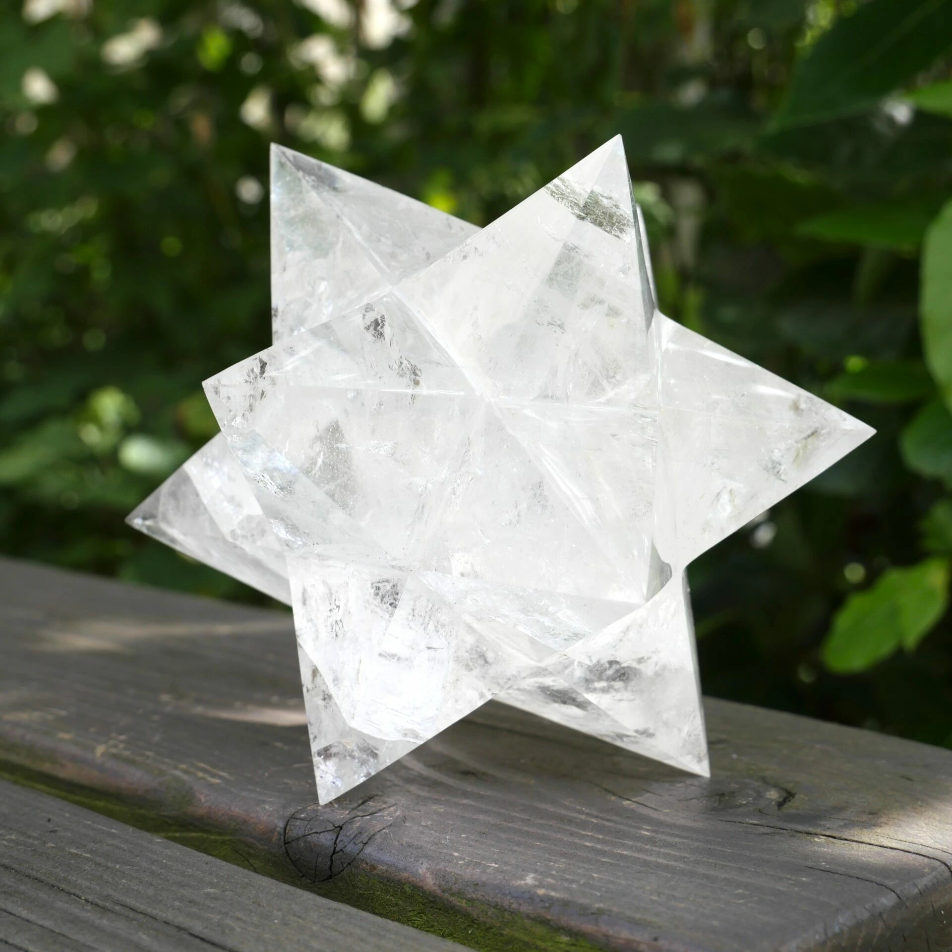 bergkristal dodecaëder ster 124mm