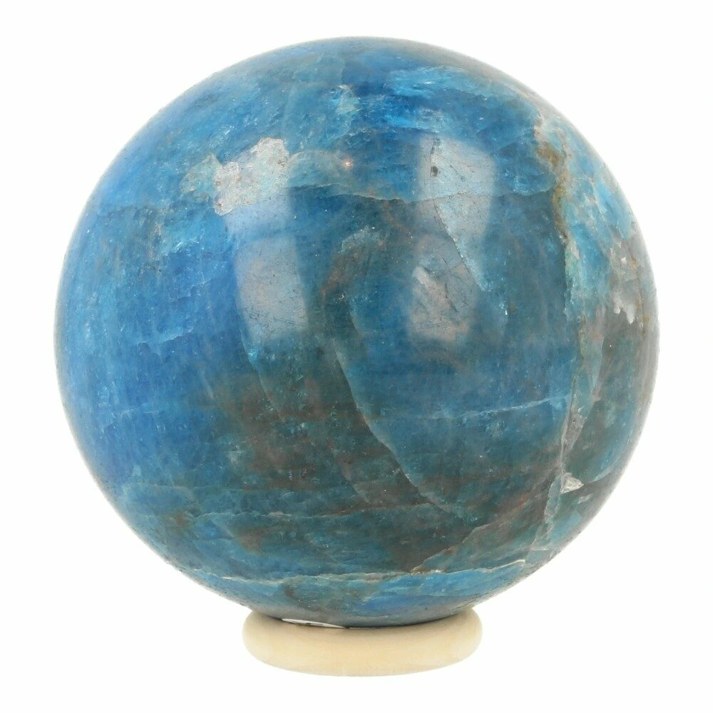 Blauwe apatiet bol 71mm