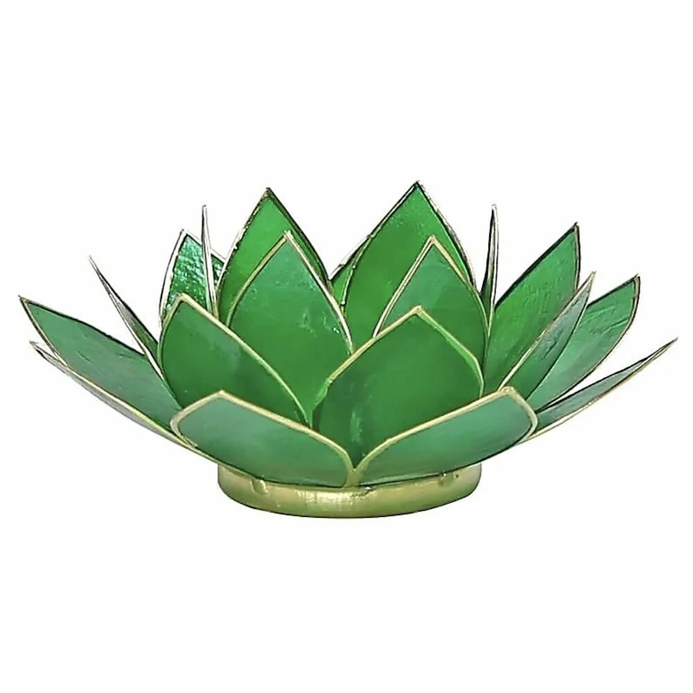 Lotus waxinelicht groen