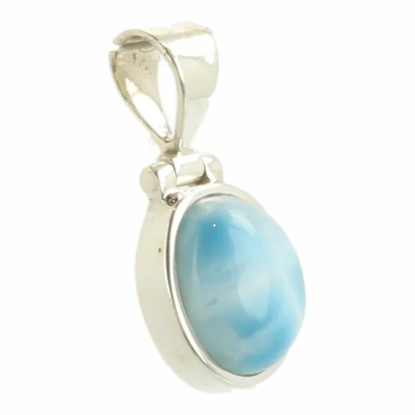 Fraaie larimar hanger in zilver 'nr1'
